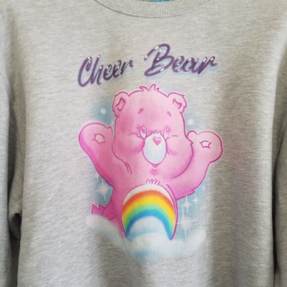 Care Bears Tops - Care Bears Cropped Top Adult XL Cheer Bear Y2K Crop Coquette Acubi 90s Graphic
